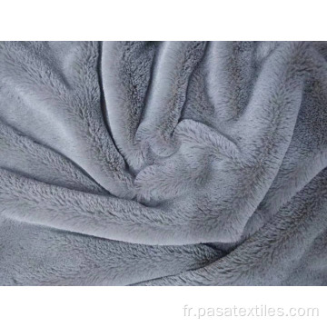 Tissu en peluche PV tricoté en chaîne 100 % polyester